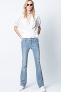 Teveals Jac Mandala Silk Shirt - Women’s white shirt.