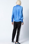 Titu Satin Tunic - Women’s blue tunic.