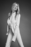 Tris Jac Leo Silk Shirt - Women’s jacquard long-sleeved silk shirt.