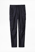 Hose Palmy Pinstripes - Marineblaue Hose.