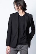 Vegas Jacket - Men’s black tailored jacket in wool.