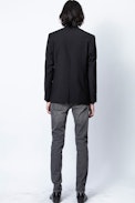 Vegas Jacket - Men’s black tailored jacket in wool.