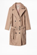 Manteau Miad Cuir - Trench en cuir femme.