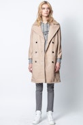Manteau Miad Cuir - Trench en cuir femme.