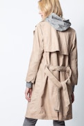 Manteau Miad Cuir - Trench en cuir femme.