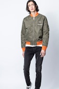 ZV X Schott Jacket - Schwarzer Herrenblouson Zadig&Voltaire X Schott aus Leder.