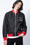 ZV X Schott Jacket - Zadig&Voltaire X Schott men’s black bomber jacket