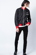ZV X Schott Jacket - Zadig&Voltaire X Schott men’s black bomber jacket