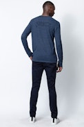 Pantalon Pit - Pantalon chino bleu marine homme.