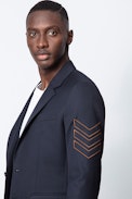 Valfried Jacket - Men’s navy blue wool jacket.