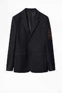 Valfried Jacket - Men’s navy blue wool jacket.