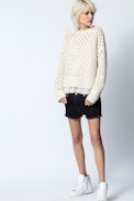Short Storm Black Print Voltaire - Short noire femme.