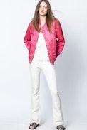 Ben Jacket - Women’s pink bomber jacket.