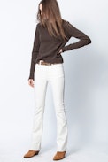 Pull Nicky - Pull marron femme.