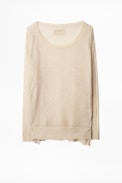 Pull Thursday Cachemire - Pull en cachemire beige femme.