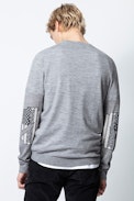 Jeremy Sweater - Men’s gray sweater in merino wool.