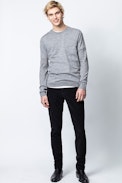 Jeremy Sweater - Men’s gray sweater in merino wool.