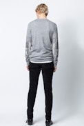 Jeremy Sweater - Men’s gray sweater in merino wool.
