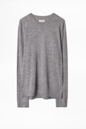 Jeremy Sweater - Men’s gray sweater in merino wool.