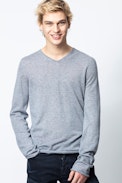 Pull Ginger Cachemire - Pull bleu homme en cachemire plume.