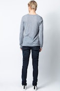 Pull Ginger Cachemire - Pull bleu homme en cachemire plume.