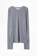 Pull Ginger Cachemire - Pull bleu homme en cachemire plume.