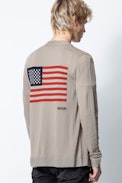 Jojo Cardigan - Men’s button-up cardigan with motif on the back.