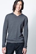 Pull Monastir - Pull col tunisien homme en laine mérinos.