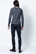 Pull Monastir - Pull col tunisien homme en laine mérinos.