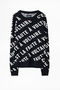 Anouck Voltaire Jacquard Sweater - Women’s purple printed sweater.