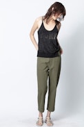Débardeur Jossy Punk Strass - Débardeur noir asymétrique femme.