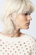 Douna Sweater - women's beige sweater in recycled cashmere