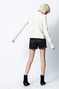 Pull Posy - Pull beige femme, en cachemire recyclé