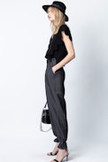 Lila Cashmere Sweater - Women’s black cashmere top