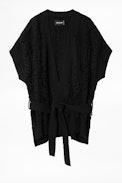 Corry Cows Cardigan - Women’s black cardigan.
