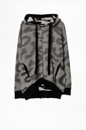 Cárdigan Lennox Leo - Cárdigan con capucha para mujer con estampado de leopardo, cachemira reciclada