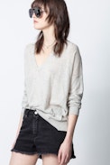Picky Twist Sweater - Women’s green sweater.