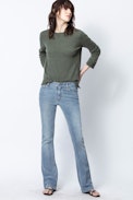 Shania Cachemire Sweater - Women’s khaki cashmere sweater.