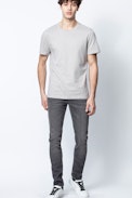 T-Shirt Ted - T-shirt gris homme imprimé au dos du modèle.