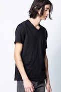 Thibald T-Shirt - Men's black cotton T-shirt.