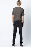 T-Shirt Ted - T-shirt kaki homme inscription "Peace".