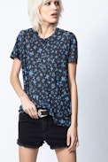 Camiseta Aria Pastel Cross - Camiseta para mujer con estampado.