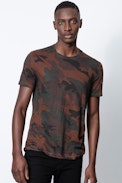 Tommy T-Shirt - Men’s linen T-shirt with camouflage motif.
