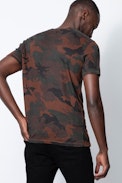 Tommy T-Shirt - Men’s linen T-shirt with camouflage motif.