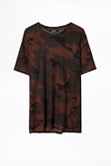 Tommy T-Shirt - Men’s linen T-shirt with camouflage motif.