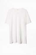 T-Shirt Terry - Weißes Herren-T-Shirt.