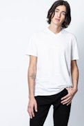 T-Shirt Terry - Weißes Herren-T-Shirt.