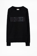 Felpa Massy Voltaire Block - Felpa nera da donna.