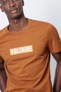Ted Voltaire T-shirt - Men's gray T-shirt with “Voltaire” print.