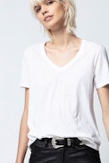 Camiseta Atia Art 3D - Camiseta blanca para mujer.